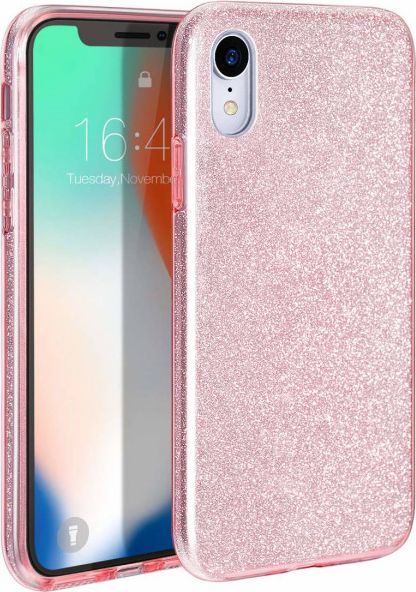 Etui XIAOMI REDMI NOTE 9 Brokat Glitter różowe 1