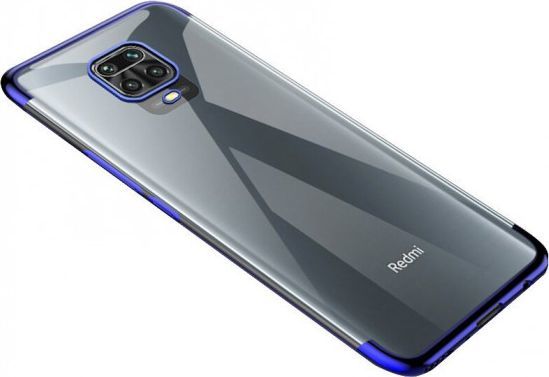 Hurtel Clear Color case żelowy pokrowiec etui z metaliczną ramką Xiaomi Redmi Note 9 Pro / Redmi Note 9S niebieski 1