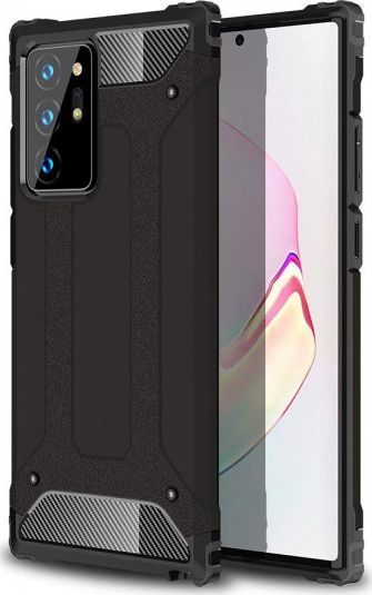 Hurtel Hybrid Armor pancerne hybrydowe etui pokrowiec Samsung Galaxy Note 20 Ultra czarny 1