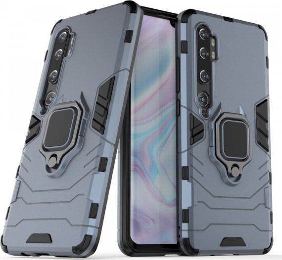 Hurtel Ring Armor pancerne hybrydowe etui pokrowiec + magnetyczny uchwyt Xiaomi Mi Note 10 / Mi Note 10 Pro / Mi CC9 Pro niebieski 1