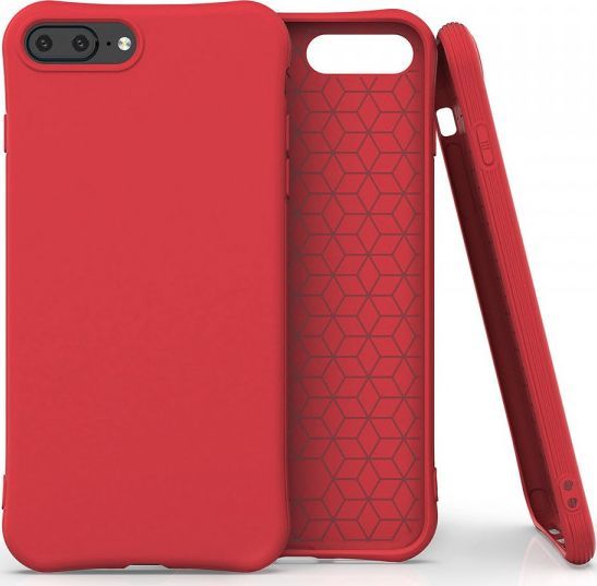Hurtel Soft Color Case elastyczne żelowe etui do iPhone 8 Plus / iPhone 7 Plus czerwony 1