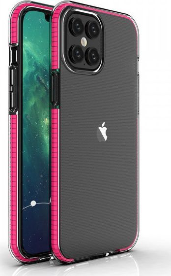 Hurtel Spring Case IPhone 12 Pro Max (6,7) dark pink 1