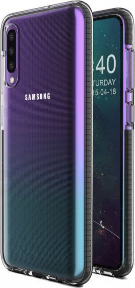 Hurtel Spring Case pokrowiec żelowe etui z kolorową ramką do Samsung Galaxy A50s / Galaxy A50 / Galaxy A30s czarny 1