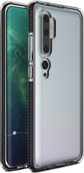 Hurtel Spring Case pokrowiec żelowe etui z kolorową ramką do Xiaomi Mi Note 10 / Mi Note 10 Pro / Mi CC9 Pro czarny 1