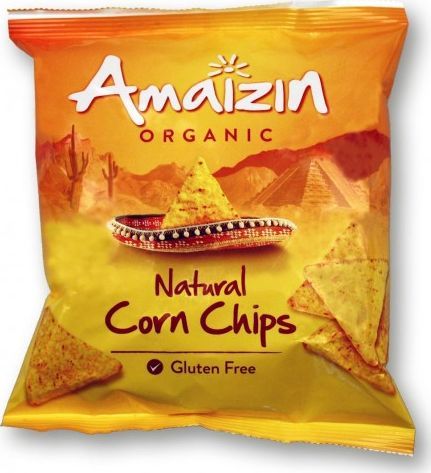 AMAIZIN CHIPSY KUKURYDZIANE SOLONE BEZGLUTENOWE BIO 75 g - AMAIZIN 1