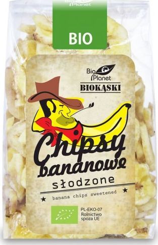 Bio Planet CHIPSY BANANOWE SŁODZONE BIO 150 g - BIO PLANET 1