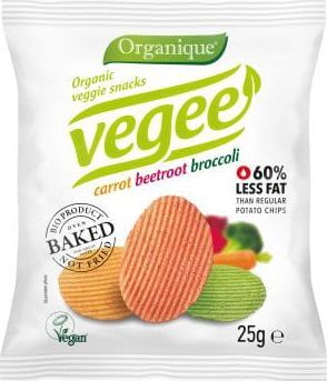 Organique Chipsy warzywne Vegee bezglutenowe BIO 25 g Organique 1
