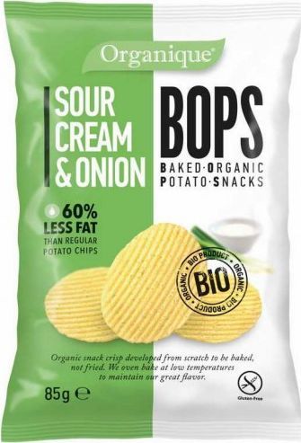 Organique Chipsy o smaku śmietankowo-cebulowym bezglutenowe BIO 85 g Organique 1