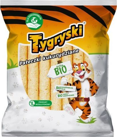 TBM Pałeczki kukurydziane Tygryski bezglutenowe BIO 60 g TBM 1
