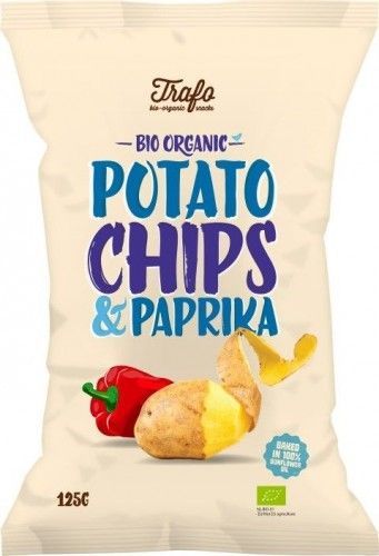 TRAFO CHIPSY ZIEMNIACZANE O SMAKU PAPRYKOWYM BIO 125 g - TRAFO 1
