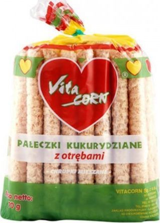 Vitacorn Pałeczki kukurydziane z otrębami 70 g Vitacorn 1