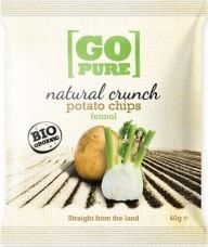 GoPure Chipsy z koprem włoskim bezglutenowe BIO 40 g GoPure 1