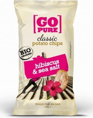 GoPure Chipsy z hibiskusem bezglutenowe BIO 125 g GoPure 1