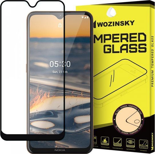 Wozinsky Wozinsky super wytrzymałe szkło hartowane Full Glue na cały ekran z ramką Case Friendly Nokia 5.3 czarny 1