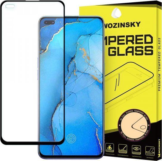 Wozinsky Wozinsky super wytrzymałe szkło hartowane Full Glue na cały ekran z ramką Case Friendly Oppo Reno3 Pro czarny 1