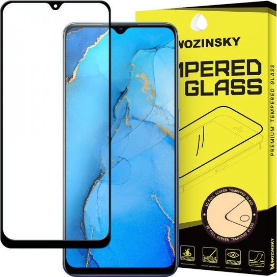 Wozinsky Wozinsky super wytrzymałe szkło hartowane Full Glue na cały ekran z ramką Case Friendly Oppo Reno3 czarny 1