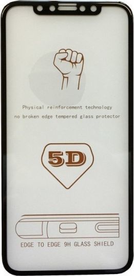 Szkło hartowane 5D HUAWEI Y6 2018 czarne Full Glue 1