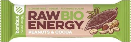 Bombus Baton RAW ENERGY BIO orzech ziemny kakao bezglutenowy 50 g Bombus 1