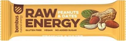 Bombus Baton RAW ENERGY orzech ziemny daktyl bezglutenowy 50 g Bombus 1