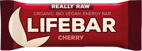 LIFEFOOD Baton z suszonymi wiśniami raw bezglutenowy BIO 47 g - Lifefood 1