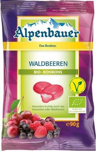 Alpenbauer Cukierki z nadzieniem o smaku owoców leśnych vegan BIO 90g - Alpenbauer (4054451250084 [8487524]) - 29280 1
