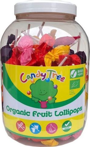 CANDY TREE Lizak Okrągły Bezglutenowe Bio (263 Bio) 1