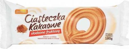 DietWital Ciasteczka kakaowe słodzone fruktozą B/C 180 g DietWital (5908249970991) - 32956 1