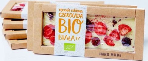 Cukiernia Staropolska CZEKOLADA BIAŁA Z TRUSKAWKAMI I JEŻYNAMI BIO 53 g - CUKIERNIA STAROPOLSKA 1