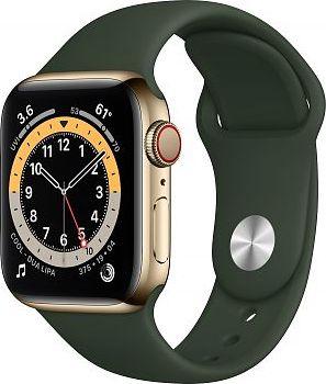 Smartwatch Apple Watch Series 6 GPS + Cellular 40mm Gold Steel Green Sport Zielony  (M06V3WB/A) 1