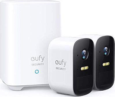 Kamera IP Eufy Anker eufy Security, bezprzewodowa Kamera eufyCam 2C, 180 dni pracy na baterii, 1080p HD, IP67 odporna na warunki atmosferyczne, noktowizor, Zestaw kamer, bez miesięcznych opłat 1