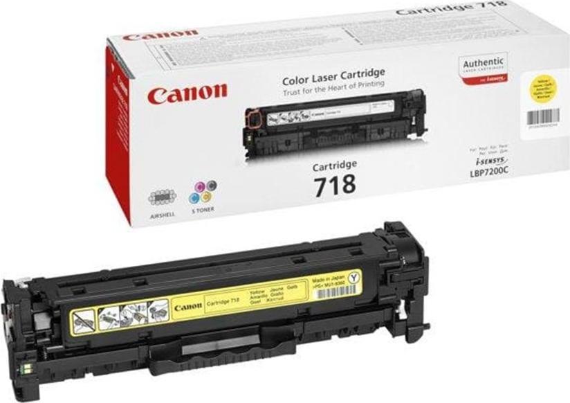 Toner Canon 718 Yellow Oryginał  (2659B014) 1