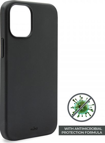PURO ICON Anti-Microbial Cover - Etui iPhone 12 Pro Max (czarny) 1
