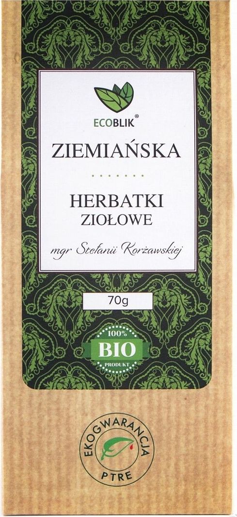 Ecoblik Ziemiańska Herbatka Ziołowa 70G Ecoblik Liście Poziomki Owoc Jarzębiny Kwiat Głogu 1