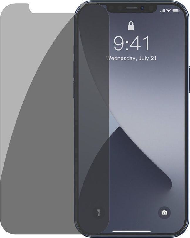 Baseus Szkło hartowane z filtrem prywatyzującym 0.3mm Baseus Apple iPhone 12 mini (2szt.) 1