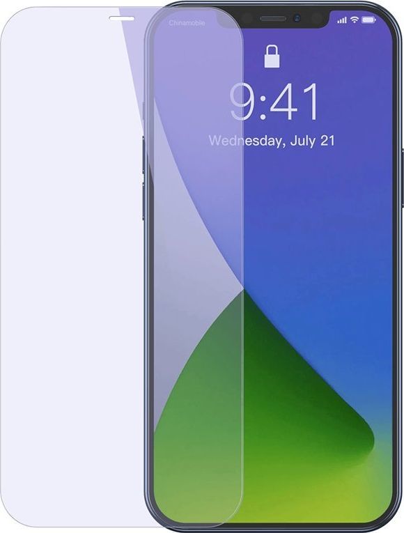 Baseus Szkło hartowane z filtrem światła nibieskiego 0.3mm Baseus Apple iPhone 12/12 Pro (2szt.) 1