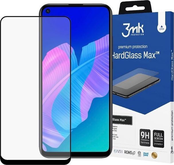 3MK Szkło na telefon 3mk HardGlass Max do Huawei P40 Lite Black uniwersalny 1