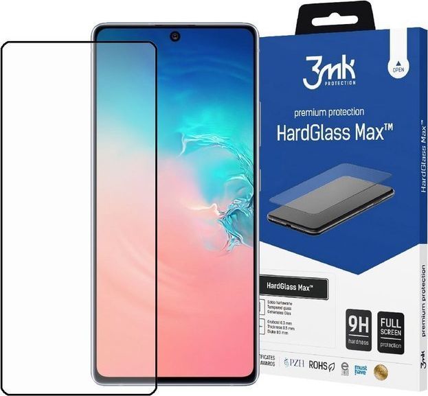 3MK Szkło na telefon 3mk HardGlass Max Full Glue do Galaxy S10 Lite Black uniwersalny 1