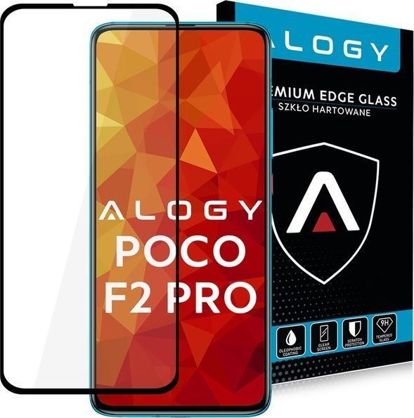 Alogy Alogy Szkło na telefon case friendly Full Glue do Xiaomi Poco F2 Pro czarne uniwersalny 1