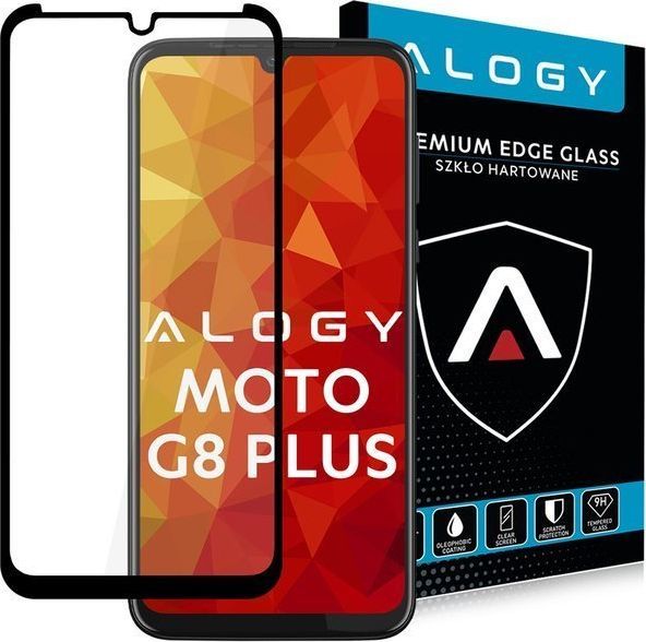 Alogy Alogy Szkło na telefon CF Full Glue do Motorola Moto G8 Plus czarne uniwersalny 1