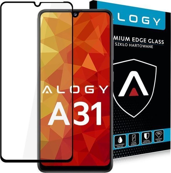 Alogy Alogy Szkło na telefon case friendly Full Glue do Galaxy A31 czarne uniwersalny 1