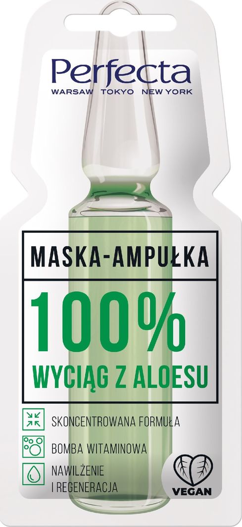 Perfecta Maska ampułka 100% wyciąg z Aloesu 8ml 1