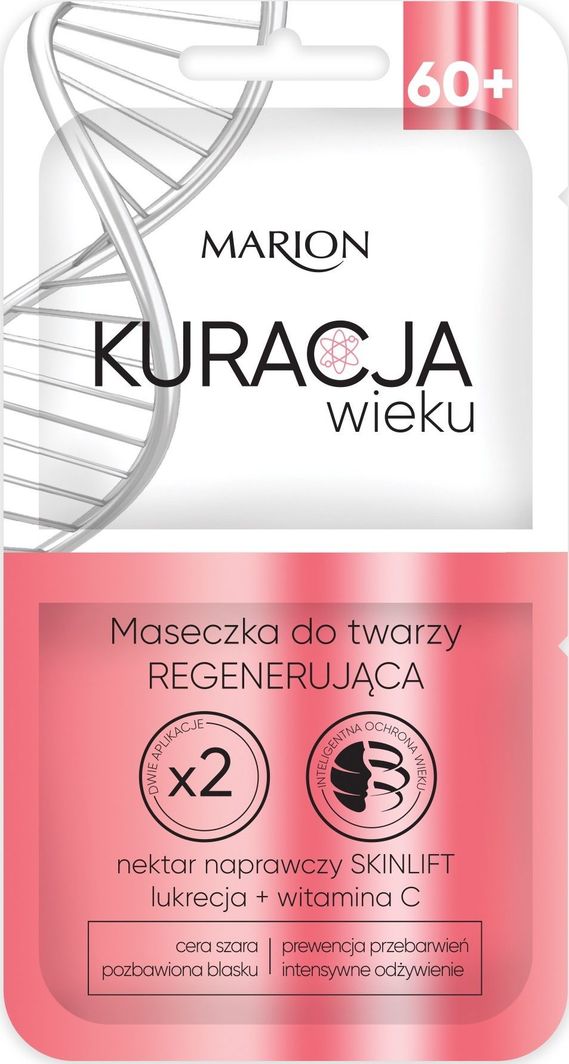 Marion Marion Kuracja Wieku 60+ Maseczka do twarzy regenerująca 2x8ml 1