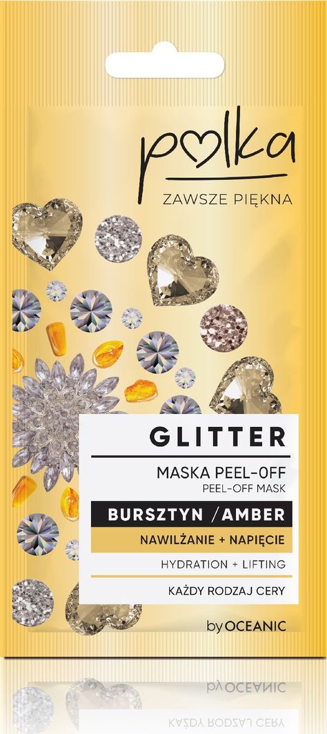 Oceanic Bursztyn maseczka glitter peel-off 1