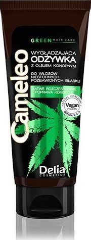 Delia Delia Cosmetics Cameleo Green Odżywka do włosów wygładzająca z olejem konopnym 200ml 1