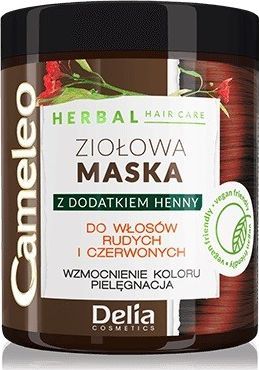 Delia Delia Cosmetics Cameleo Herbal Maska Ziołowa do włosów rudych i czerwonych 250ml 1