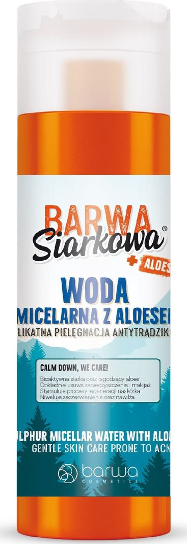 Barwa Woda Micelarna Siarkowa z Aloesem Pielęgnacja Antytrądzikowa 200 ml 1