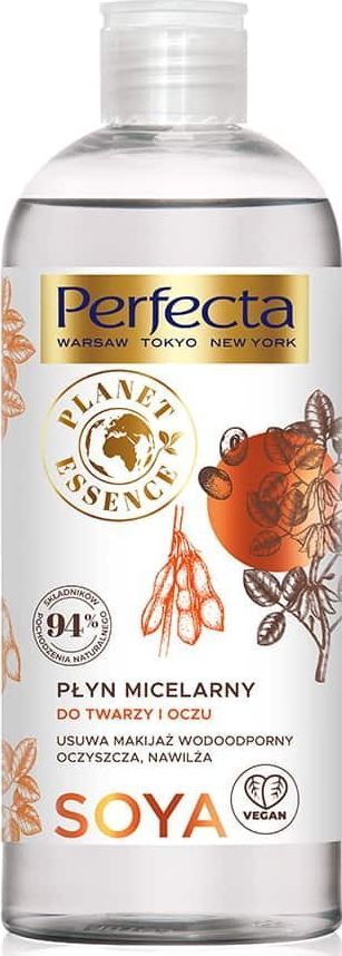 Perfecta Planet Essence Płyn Micelarny Do Twarzy i Oczu Soya 400 ml 1