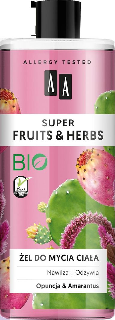 AA Super Fruits & Herbs żel opuncja i amarantus 1
