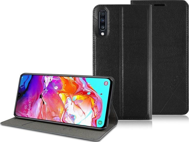Alogy Etui na telefon Alogy portfel do Samsung Galaxy A70 Czarne uniwersalny 1