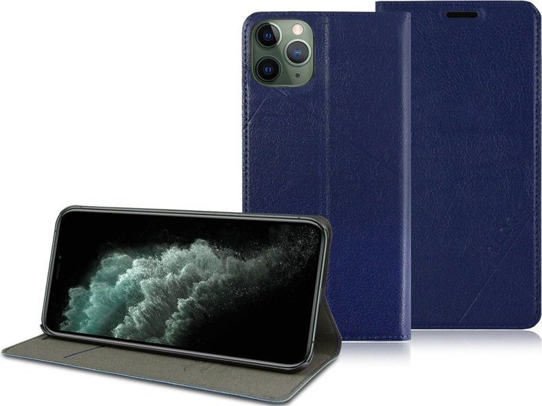 Alogy Etui na telefon Alogy portfel do Apple iPhone 11 Pro Granatowe uniwersalny 1